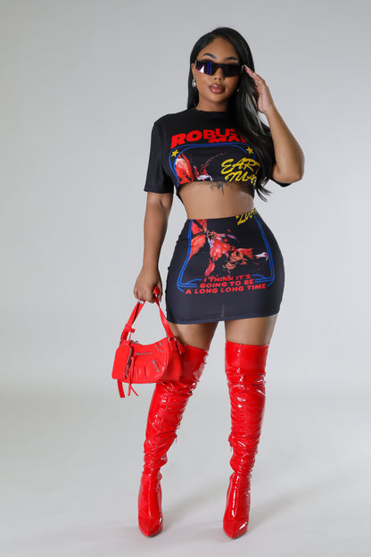 Hop In Skirt Set