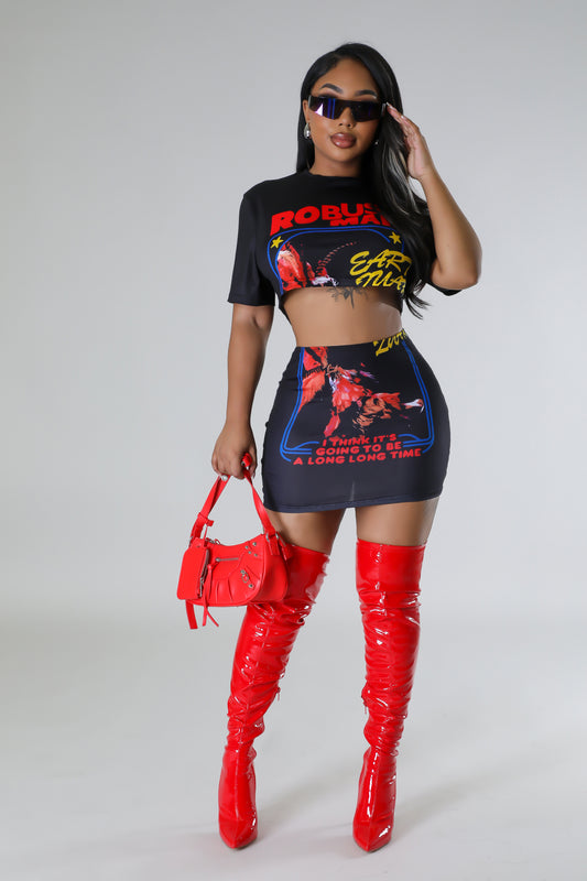 Hop In Skirt Set