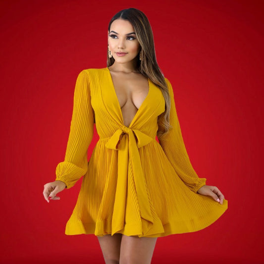 Marigold Twirl Dress