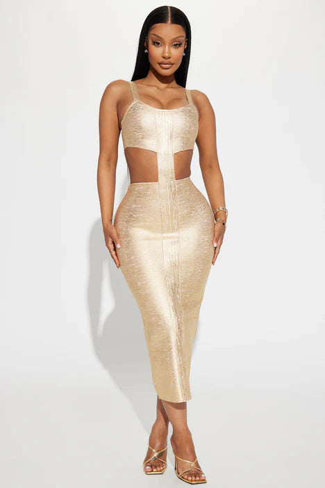 Queen Flavor Bandage Mini Dress