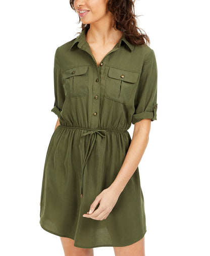 Bebop Drawstring Utility Shirtdress