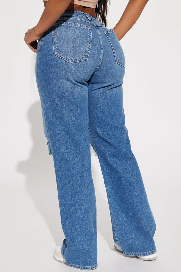 Best In Class Ripped Straight Leg Jeans