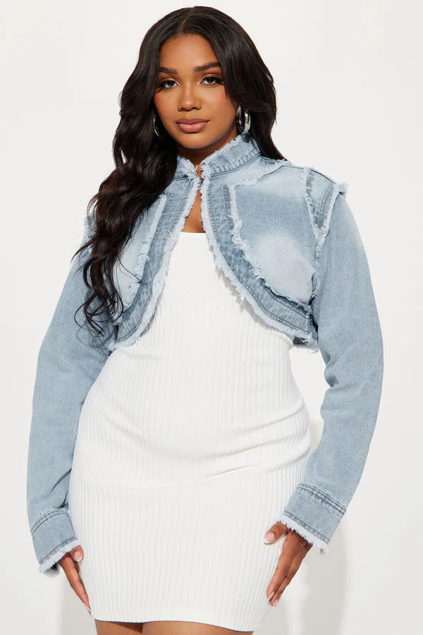 Denim Bolero Jacket