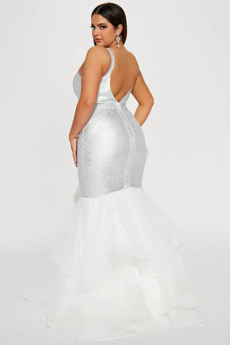 Pretty White Mermaid Dress