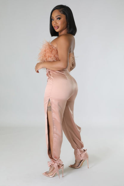 Satin Mama Pant Set