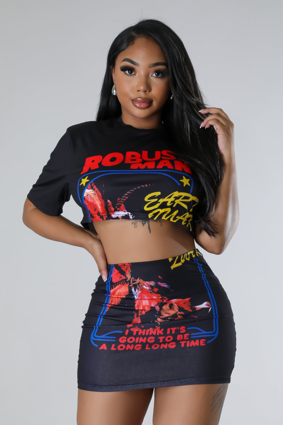 Hop In Skirt Set