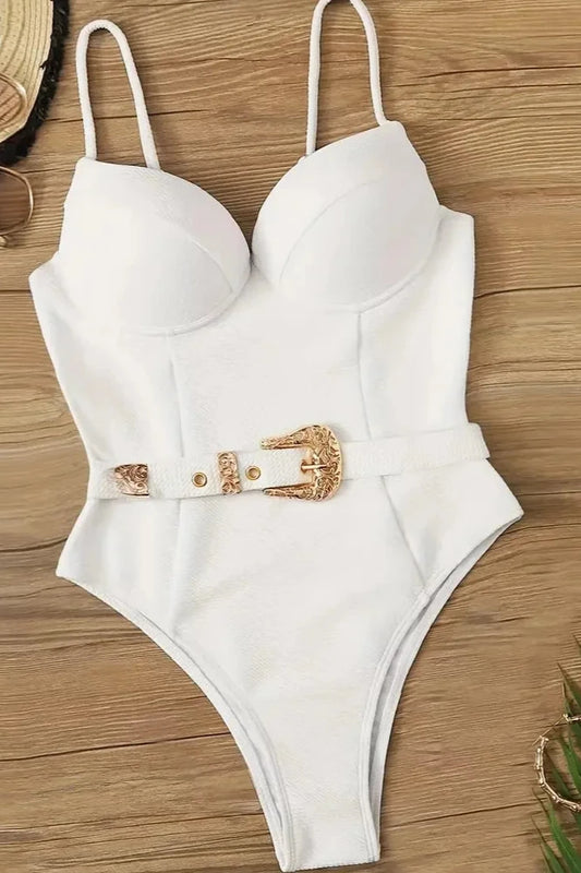 Beach Ready 1-Piece Buckle Swimsuit