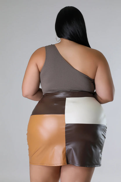 Jessie Leather Mini Skirt