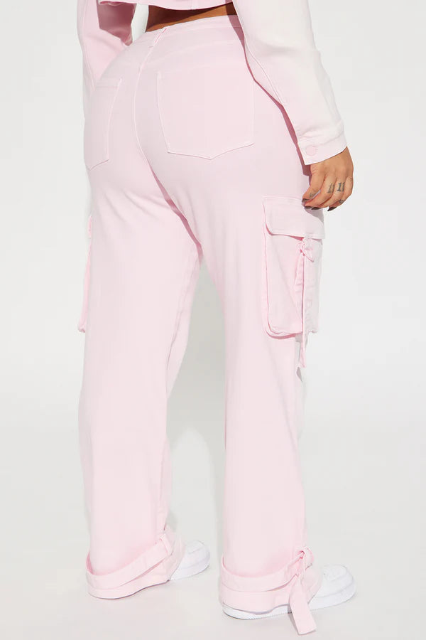 Love Hurts Ankle Strap Cargo Jeans