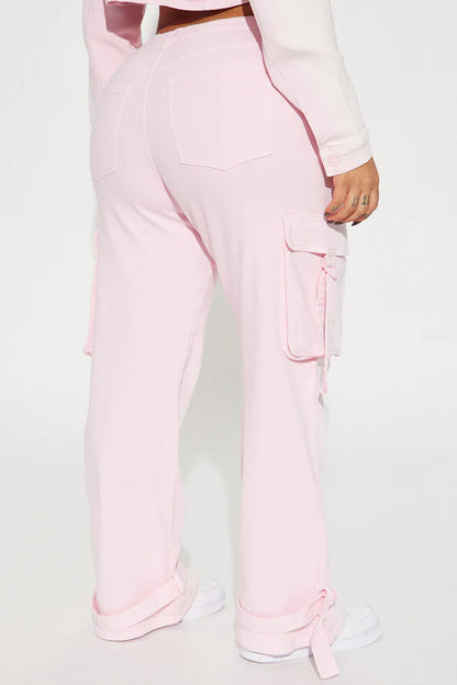 Love Hurts Ankle Strap Cargo Jeans