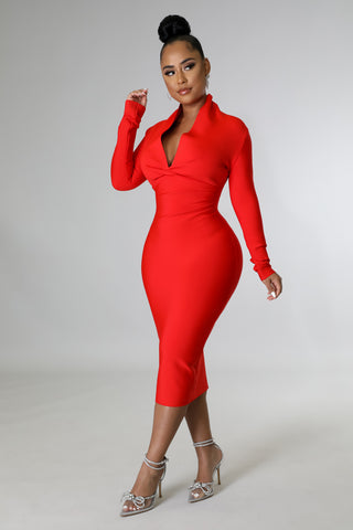 Lover's Whisper Midi Dress