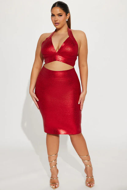 Mimi Bandage Midi Dress