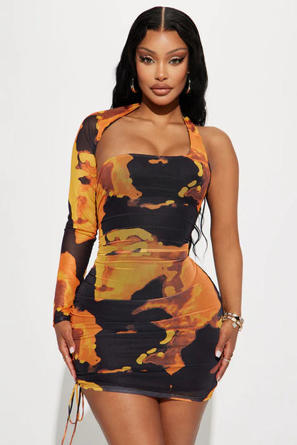 Mesh Mini Dress