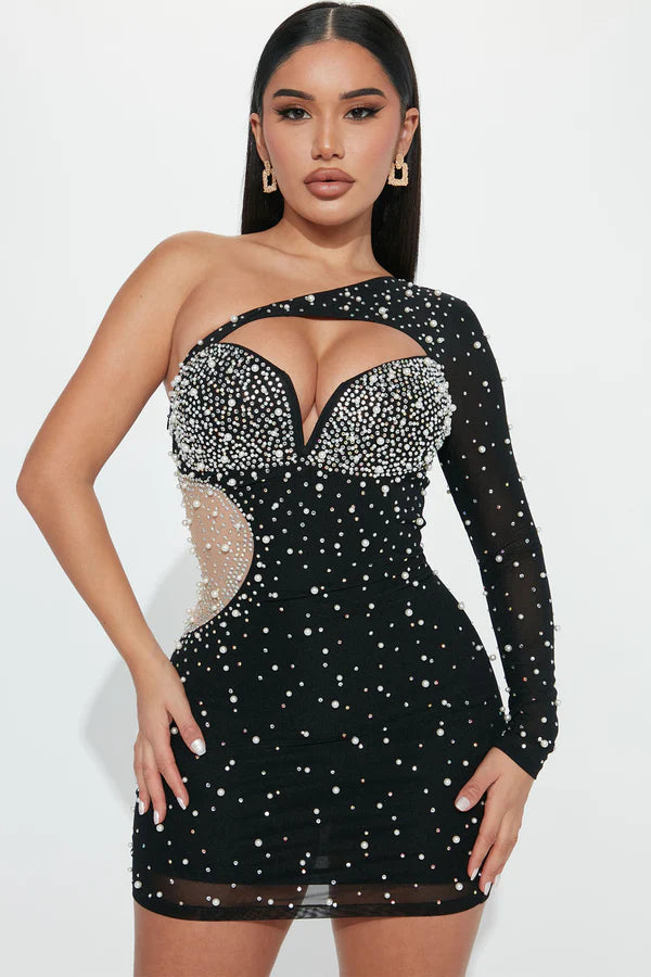 Tani Embellished Mini Dress