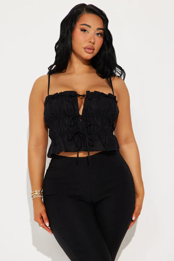 Cropped Popplin Top