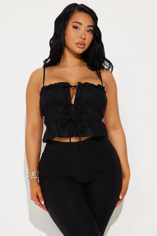 Cropped Popplin Top