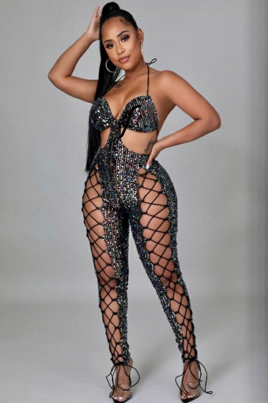 Laceup Jumpsuit
