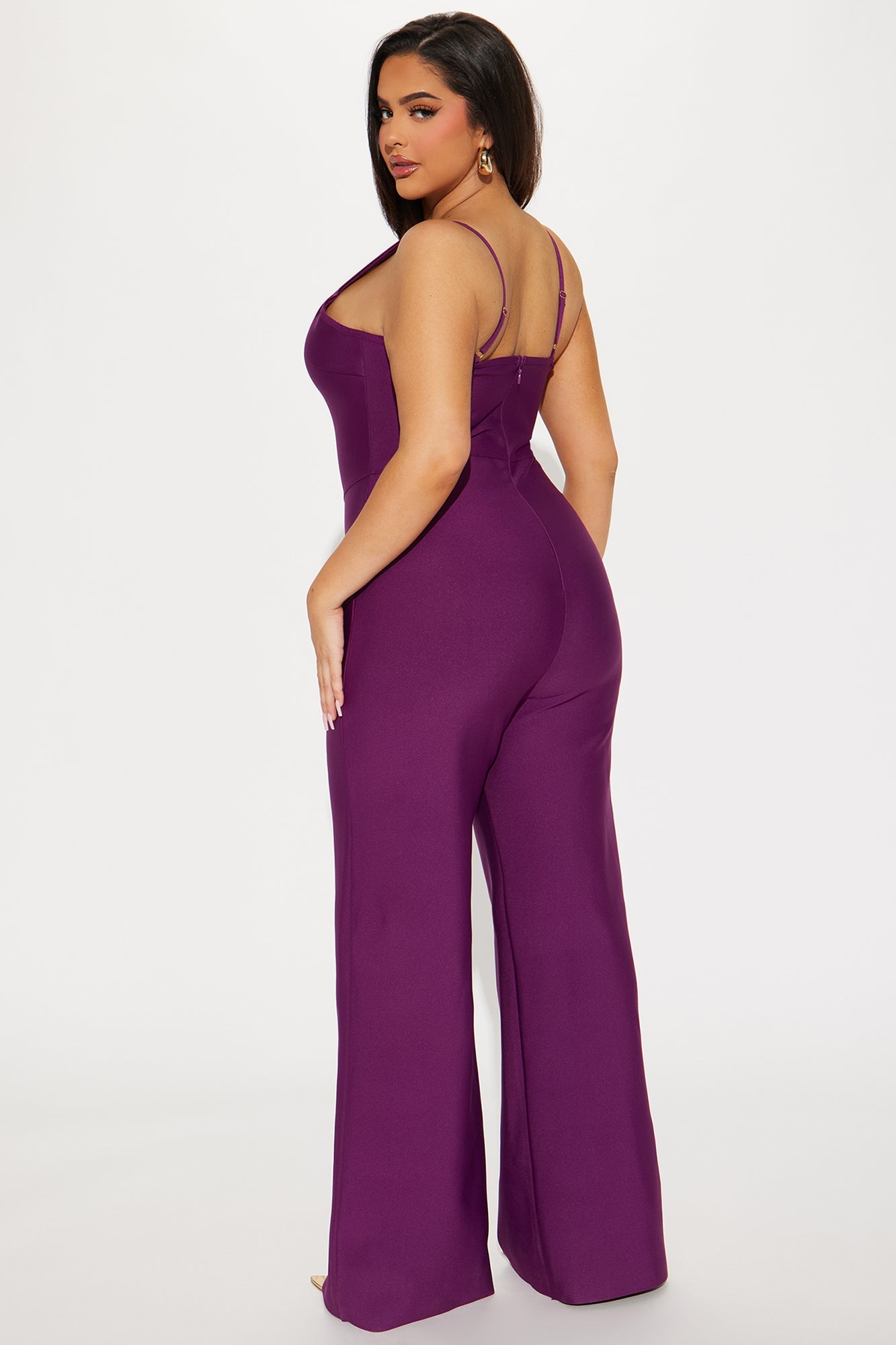 Over The Top Plumb Jumpsuit